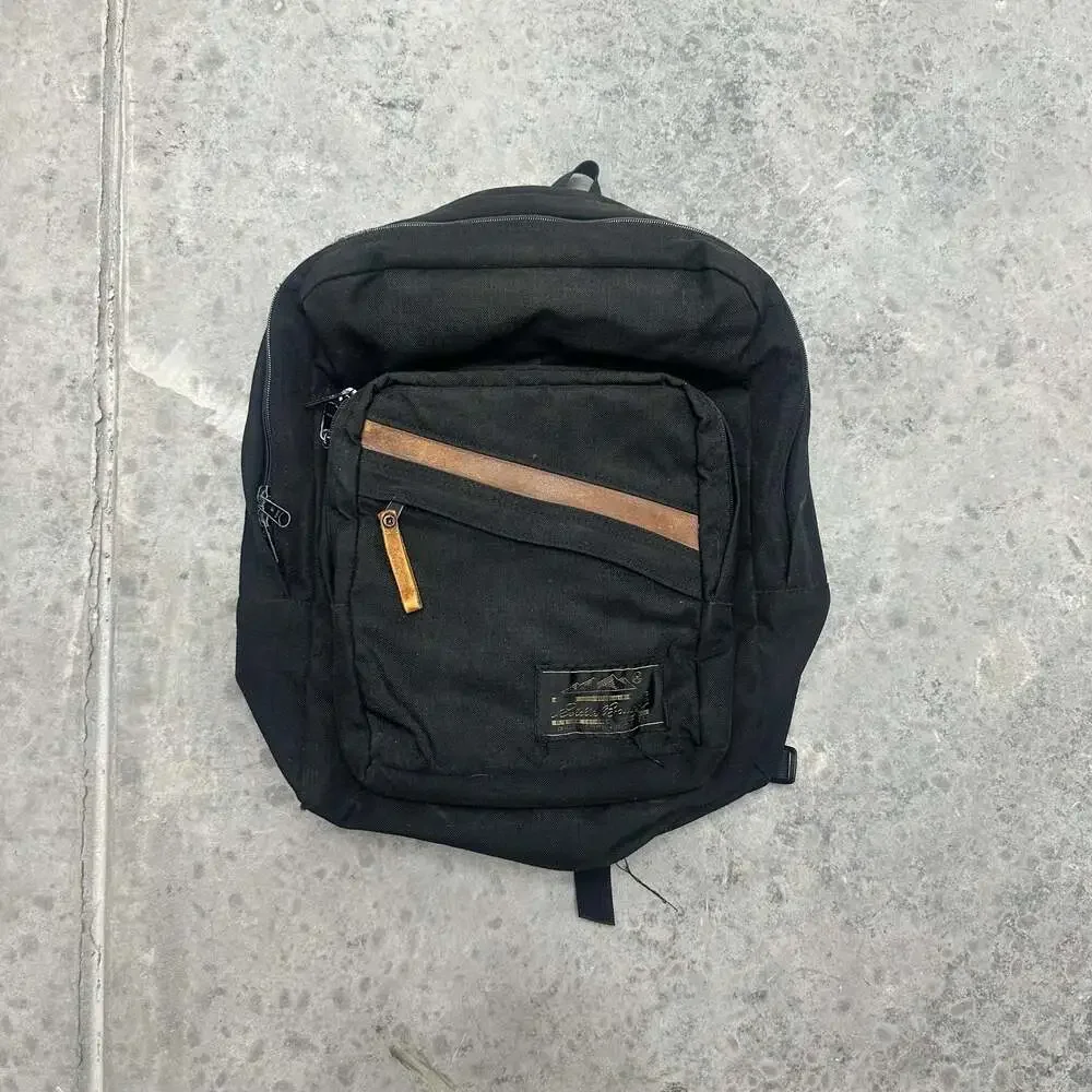 Vintage Eddie Bauer Black Canvas Backpack